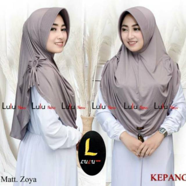 [LAST SALE] Lulu Hijab Kepang / Jilbab Lulu Model Belah Kepang Samping