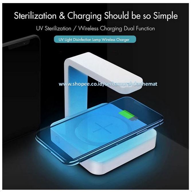 Charger Wireless Fast Charging Steril UV Aksesoris Masker Perhiasan Logam Jam Ultrabeam