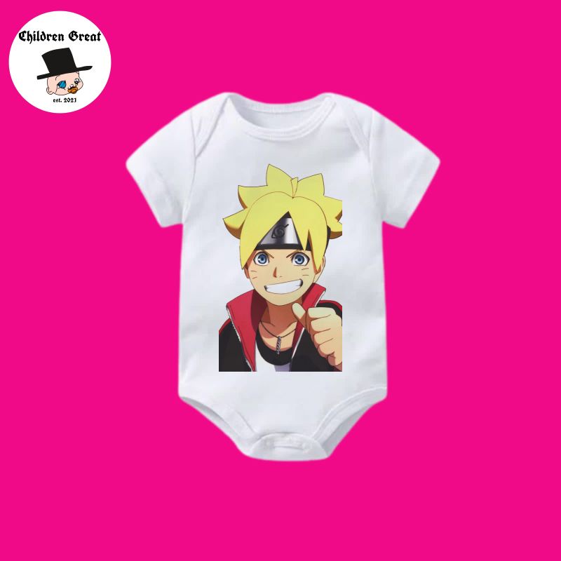 kaos baju bayi NARUTO shirt anime buku komik tee jumper baby kids kaus pendek usia 0 1 2 3 4 5 6 7 8