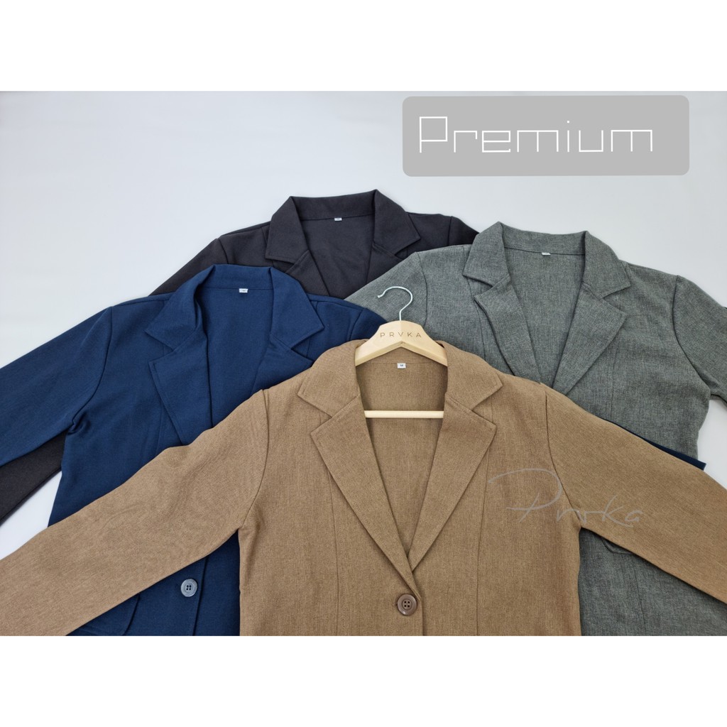 Blazer Kerja Wanita / Kantoran . ( UKURAN S - 5L ) . Premium