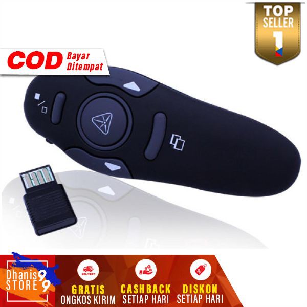 Alat Presentasi Wireless Laser Presenter Wireles Pointer Mini Remote Control Leser Proyektor Power Point Perlengkapan Kantor