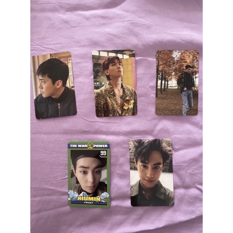 EXO album lightstick ver 3 nacific photocard pc baekhyun sehun chanyeol xiumin suho