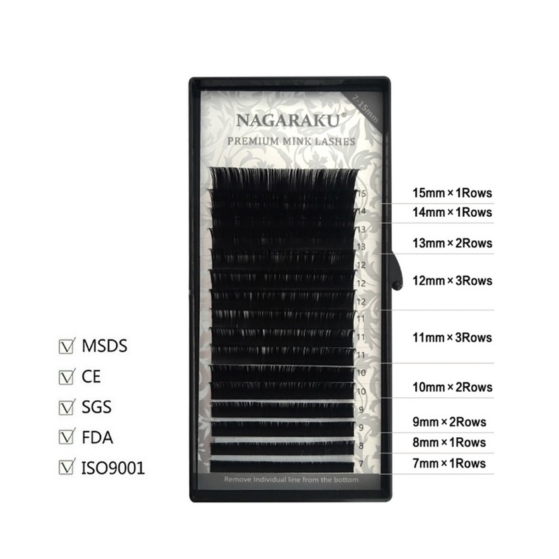 Nagaraku mix size eyelash extensions