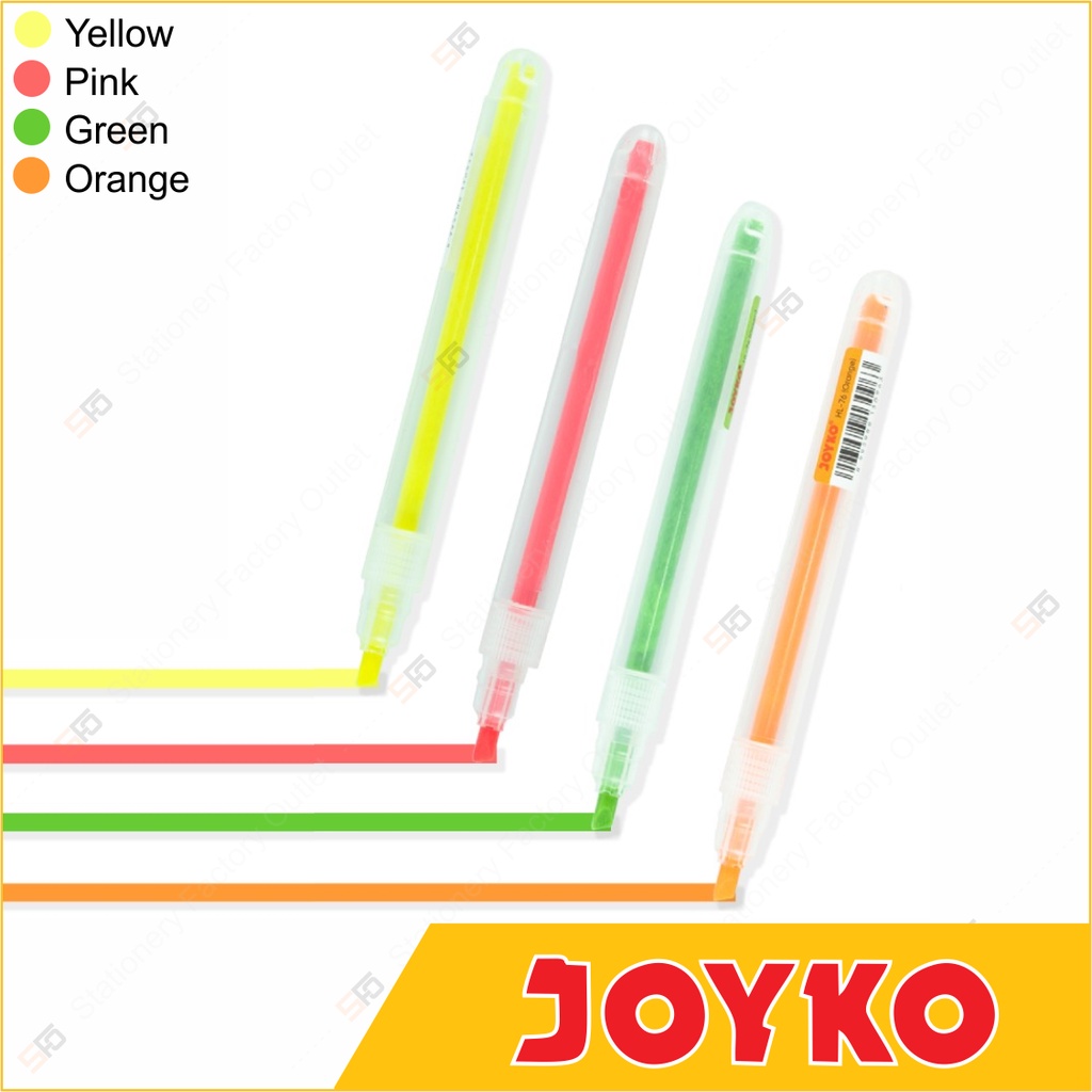 

Highlighter Pen Joyko HL-73 ~ 76 - Penanda Berwarna