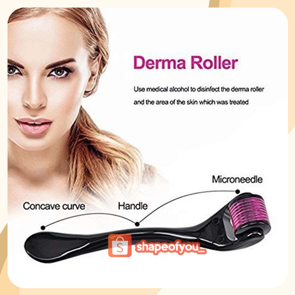 Dermaroller Derma Roller Untuk Rambut Muka Wajah Bopeng