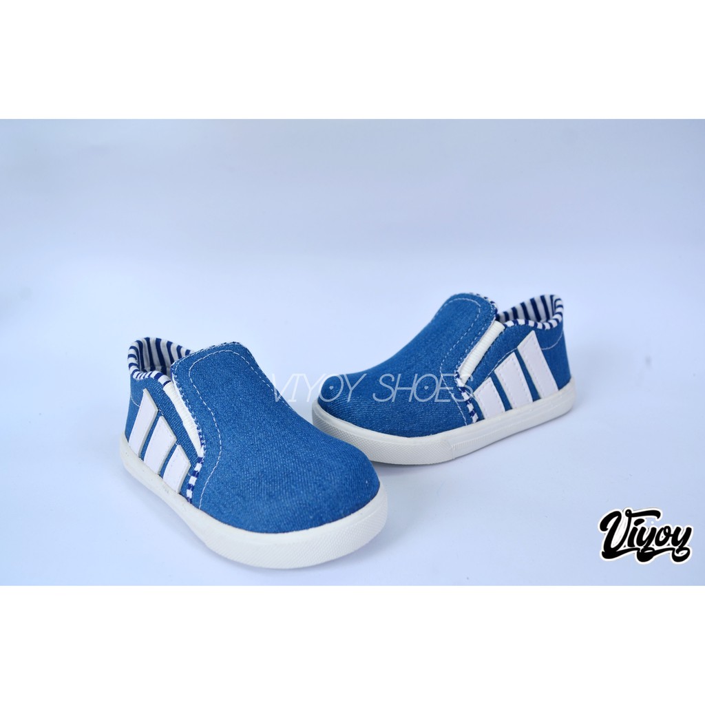 Sepatu Anak Slip On Sport Denim Murah Sepatu Anak kece dan Gaul