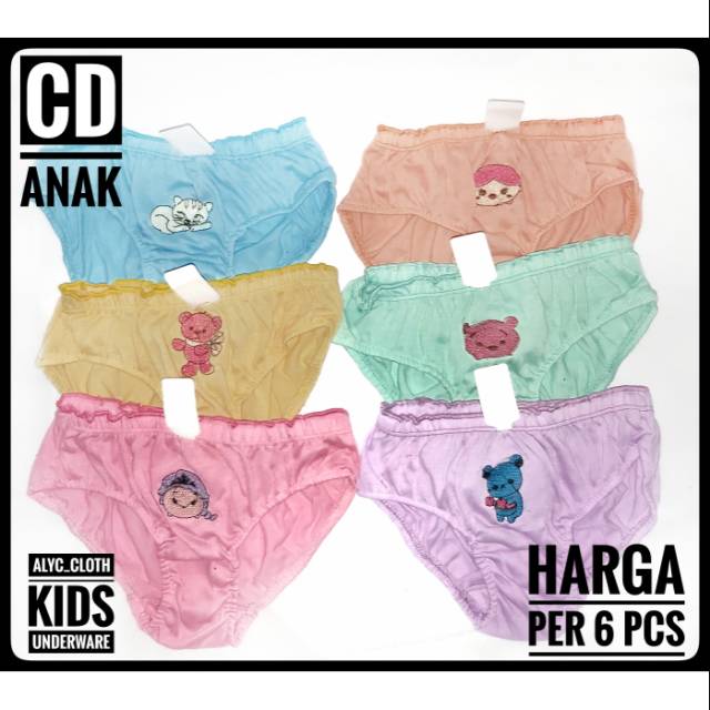  Celana  dalam anak  perempuan harga per 6 pcs Shopee  Indonesia