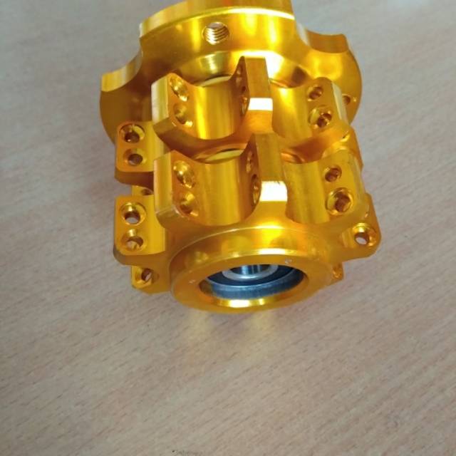TROMOL DEPAN TRUSTY BELIMBING GOLD ANODIZE UNTUK MOTOR HONDA MATIC