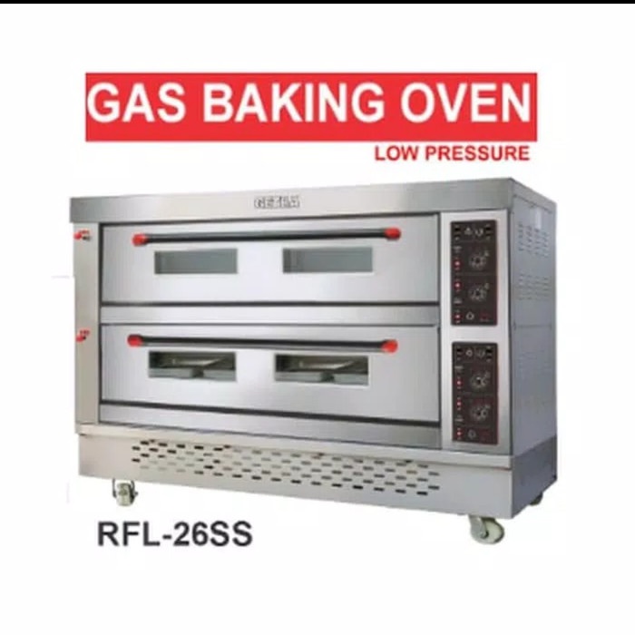 bisa COD oven 2 deck 6 tray getra RFL-26SS termurah