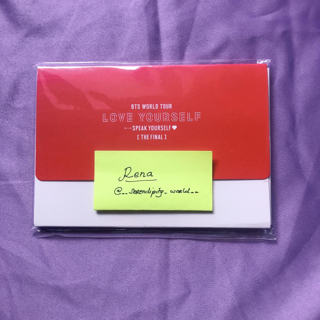 POSTCARD SET BTS SPEAK YOURSELF JAPAN