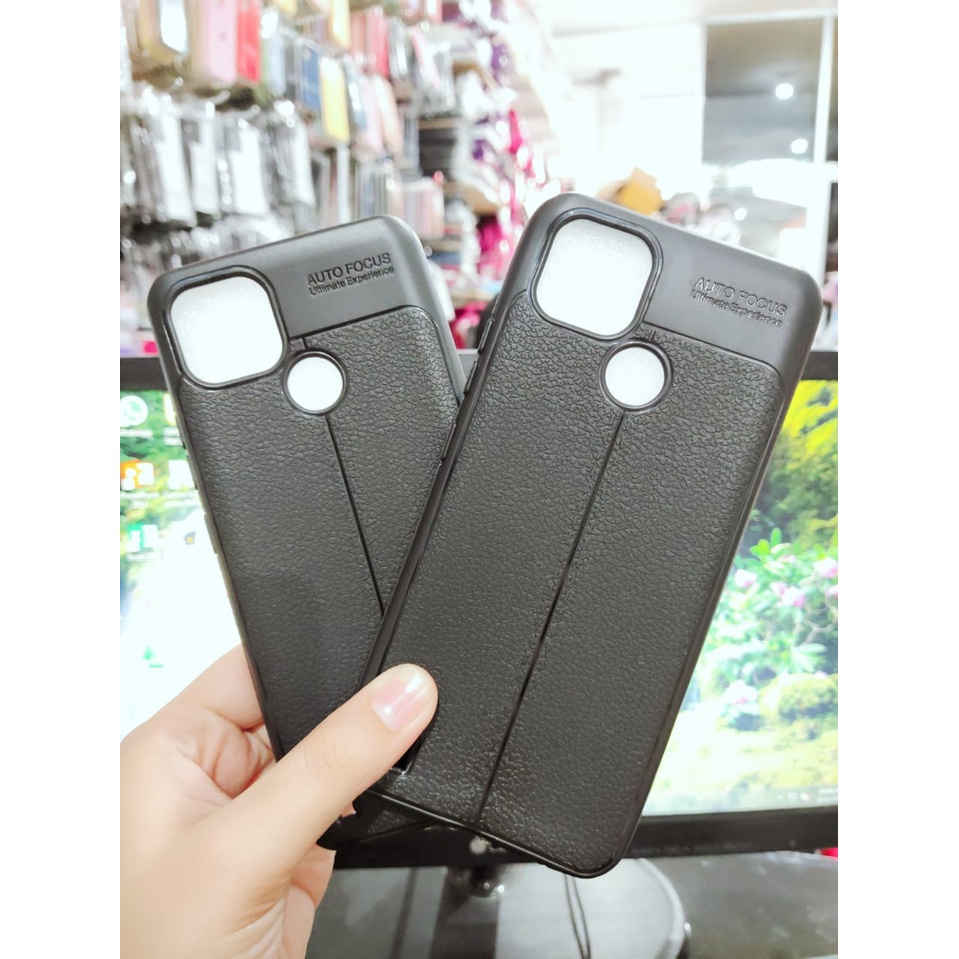 AutoFokus Realme C21 6.5 inchi Leather Soft Case AUTOFOCUS Motif Kulit Jeruk