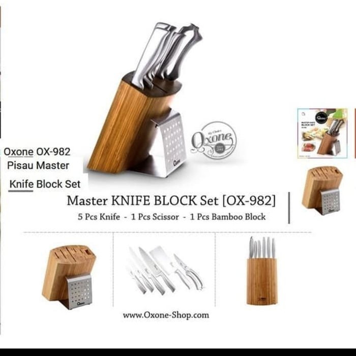 Oxone Master Knife Block Set OX 982 / Pisau Oxone OX982