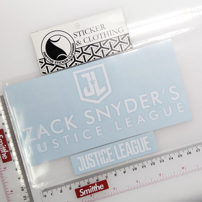 Stiker Zack Snyder's Justice League snyder Logo Cutting Sticker aksesoris Mobil Motor