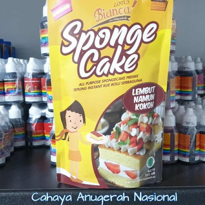 

Sponge Cake Bianca// Tepung Premix Sponge Cake Bianca 300 Gram