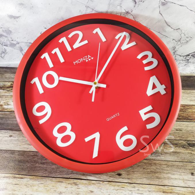 Bagus Jam Dinding Murah Dan Awet Monza Analog Quartz Grey 29 Cm Promo