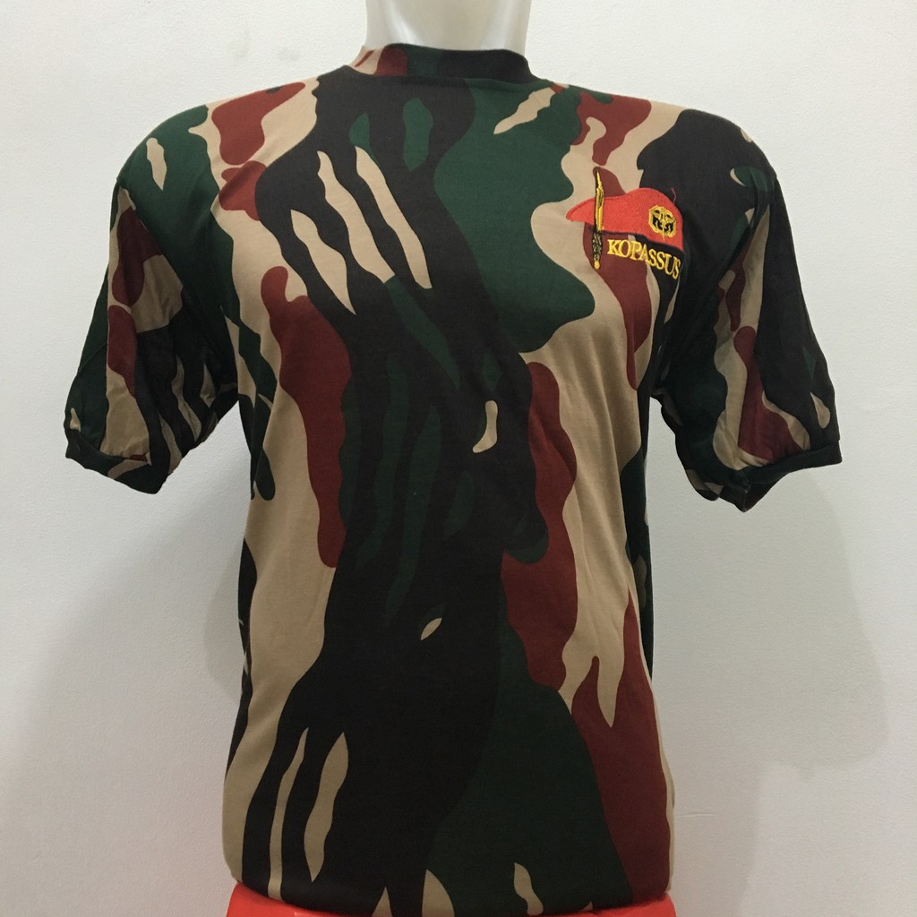 Kaos Loreng Kopassus | Kaos Loreng | Kaos Lengan Pendek