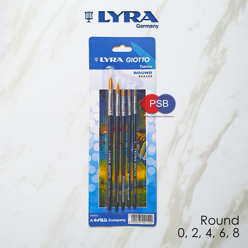 

Kuas Lukis Lyra Giotto Set Round / Lyra Giotto Brush Set / Kuas Lukis Lancip