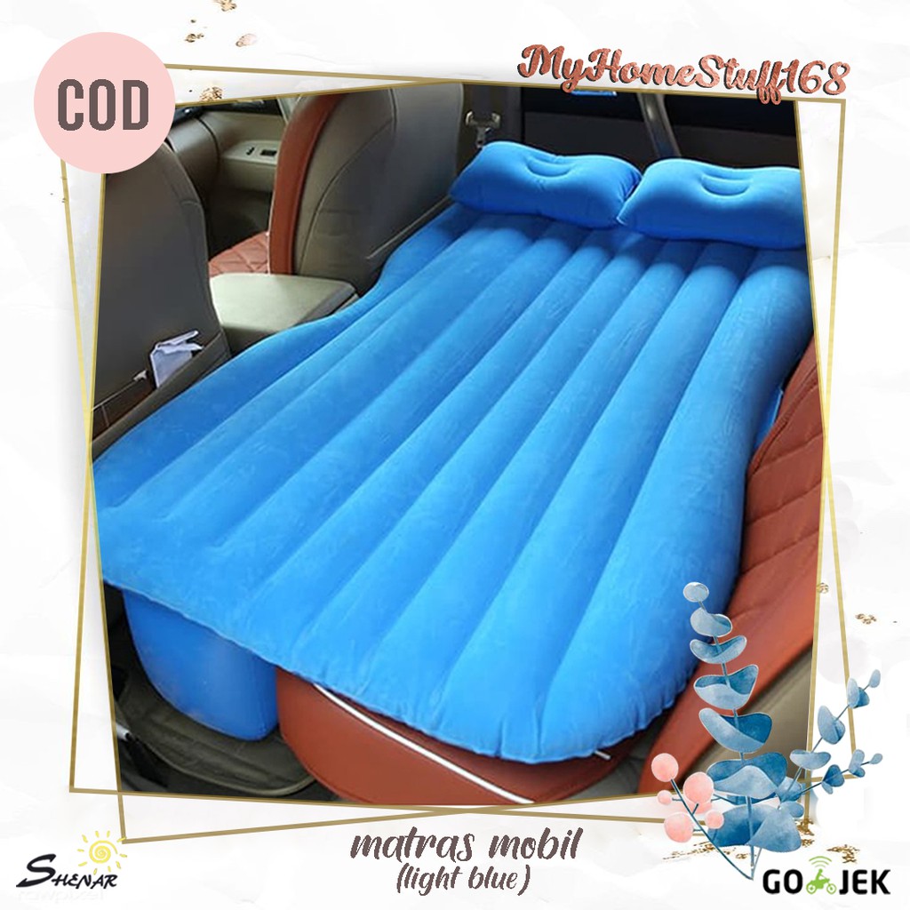 SHENAR MATRAS MOBIL KASUR MOBIL BONUS POMPA MATRAS MOBIL SERBAGUNA AIR BED KASUR ANGIN MOBIL