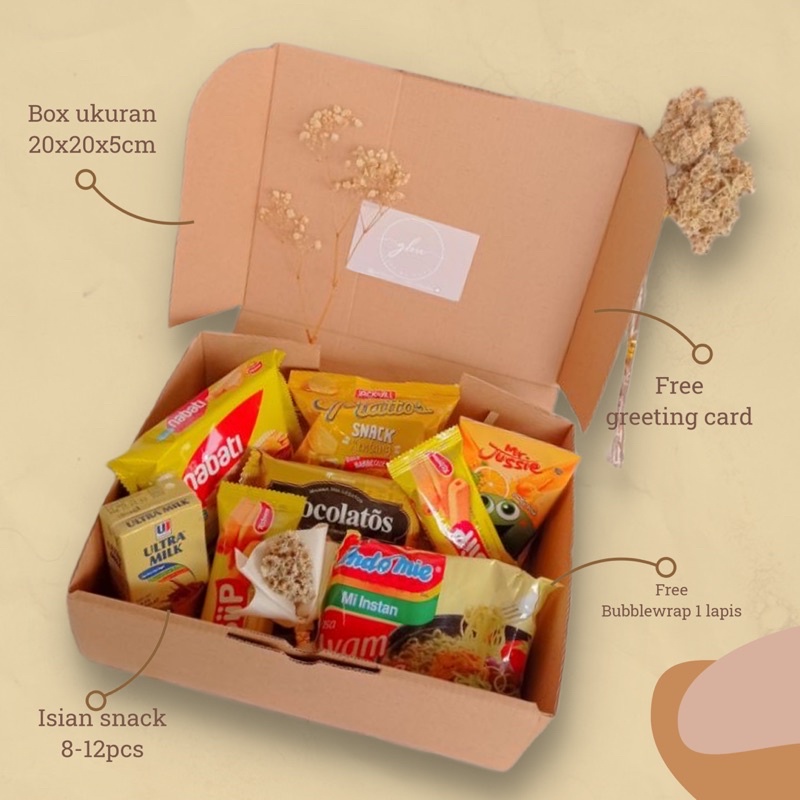 Gift Box Snack / Gift Box jajanan / Hampers Snack