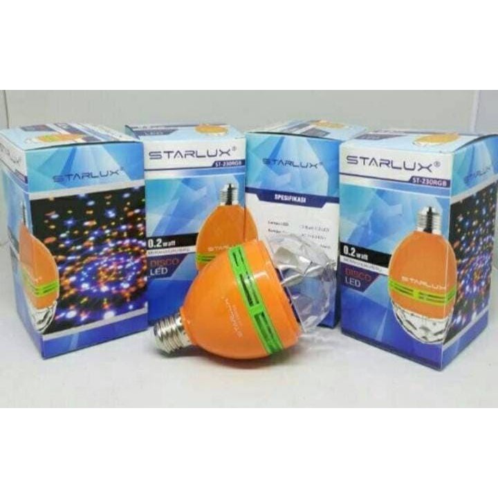 Lampu Disco Bohlam Kelap Kelip Starlux Led Bulb Disko