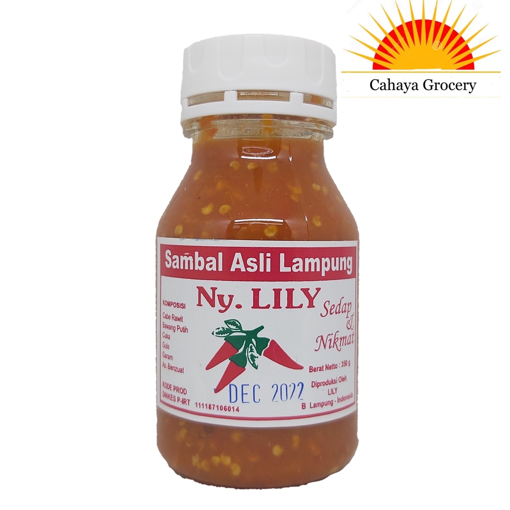 

Sambel Asli Lampung Ny. Lily 350 Gram