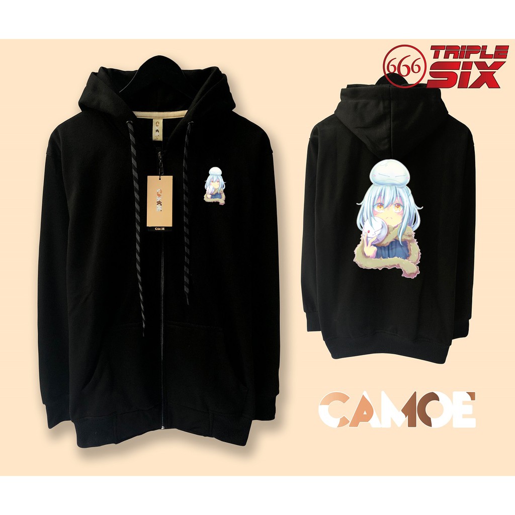 Jaket Hoodie Zipper Anime tensura Slime Rimuru Tempest