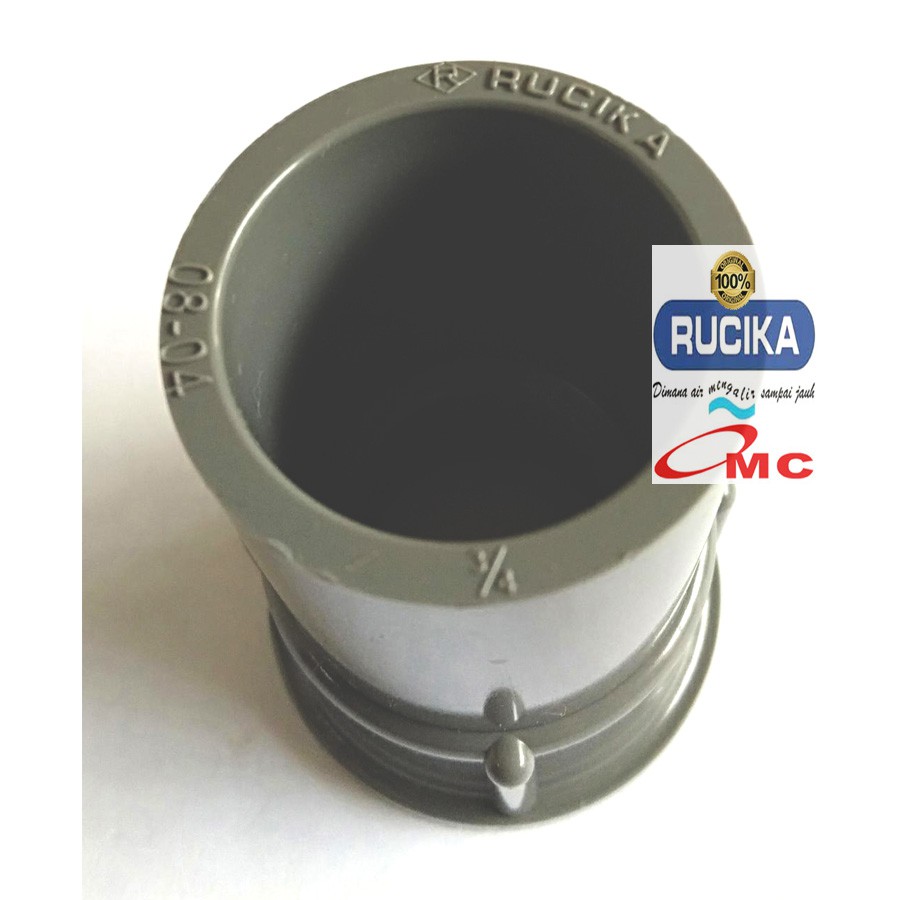 Sambungan Pipa Pralon Sock Sok Drat Dalam Faucet Socket 3/4 RUCIKA