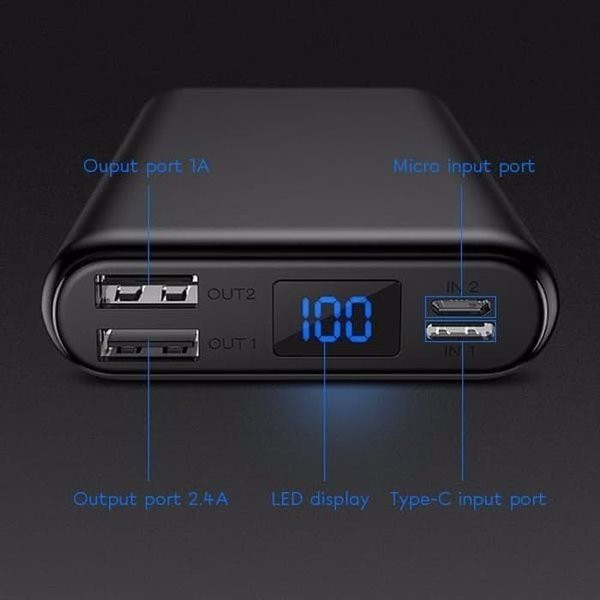 Power Bank Vivan VPB-H15 15000mAh LED digital Display