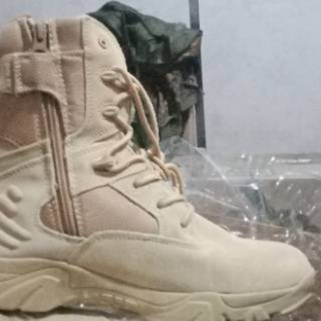 TELARIS SEPATU boots FORCE BOOTS KULIT IMPORT DESSERT 516 TINGGI 6 INCH/ BOOTS TENTARA/ POLISI