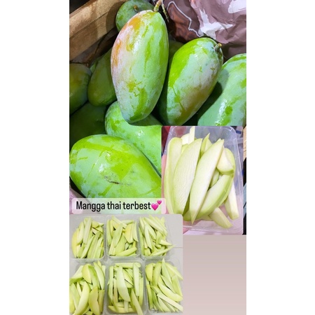 

Asinan mangga thailand Super Fresh, Free Bubuk Cocol/terasi