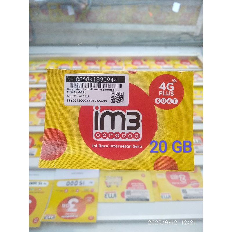 KARTU PERDANA KOUTA INDOSAT 20 GB