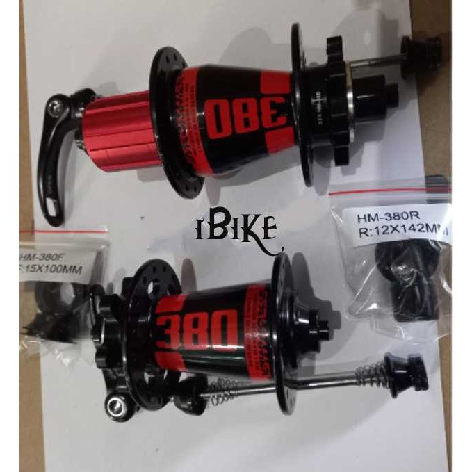 HUB FREEHUB STRUMMER HM380 / MT380 4 IN 1 QR TA15X100 &amp; TA142X12 32H