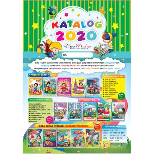 Buku paket Tematik TK A & TK B