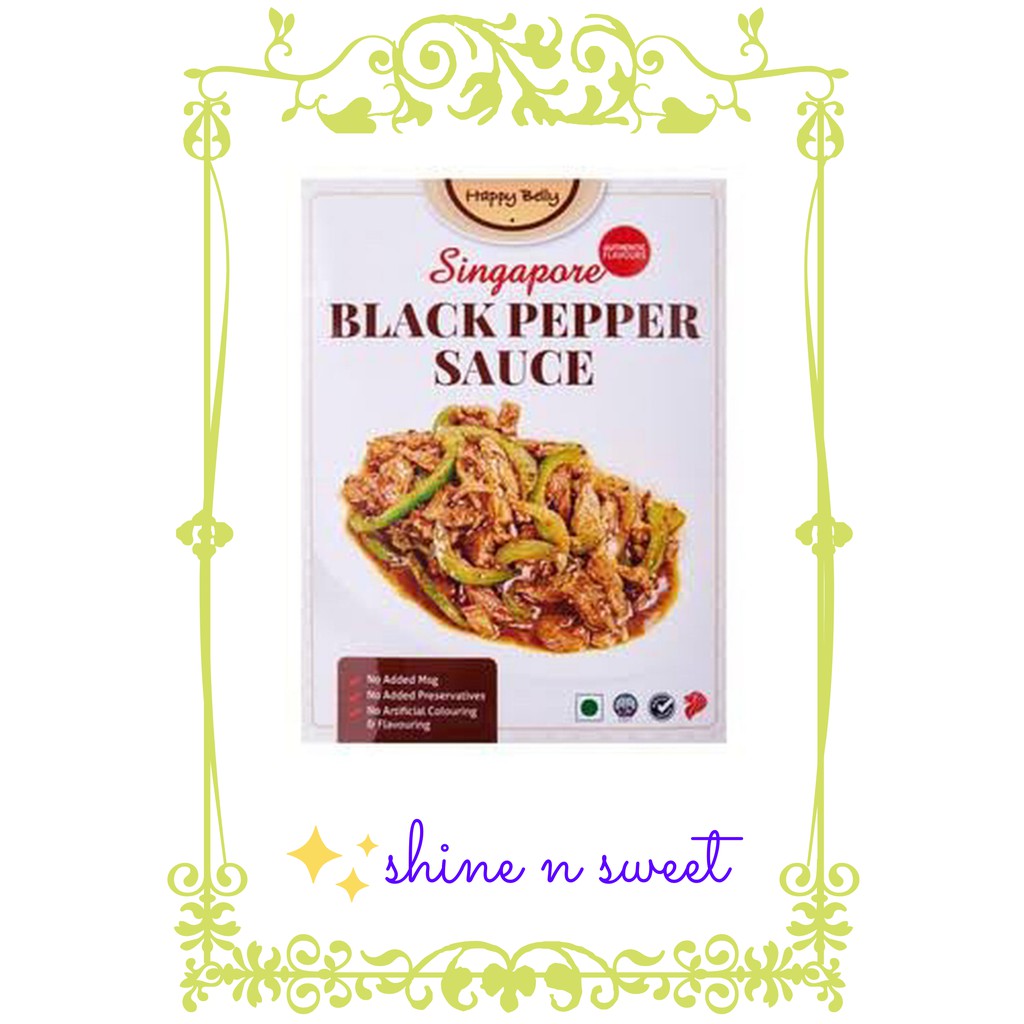 

Happy Belly Singapore Black Pepper / Bumbu Instan 50gr