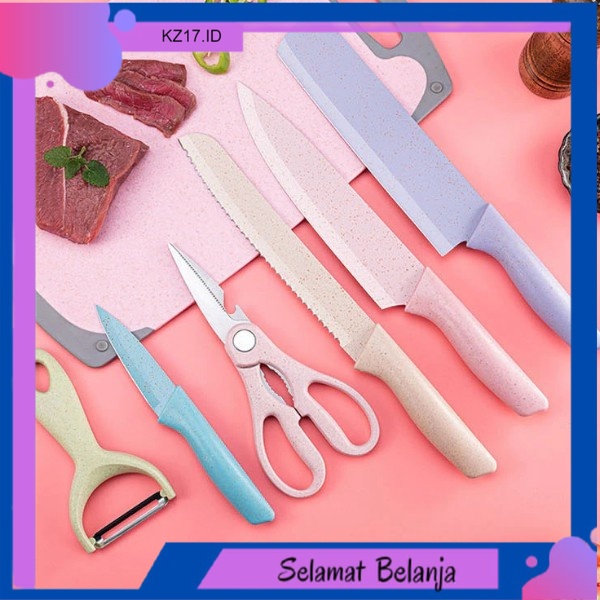 

Pisau Set 6 in 1 Stainless Steel Anti Lengket