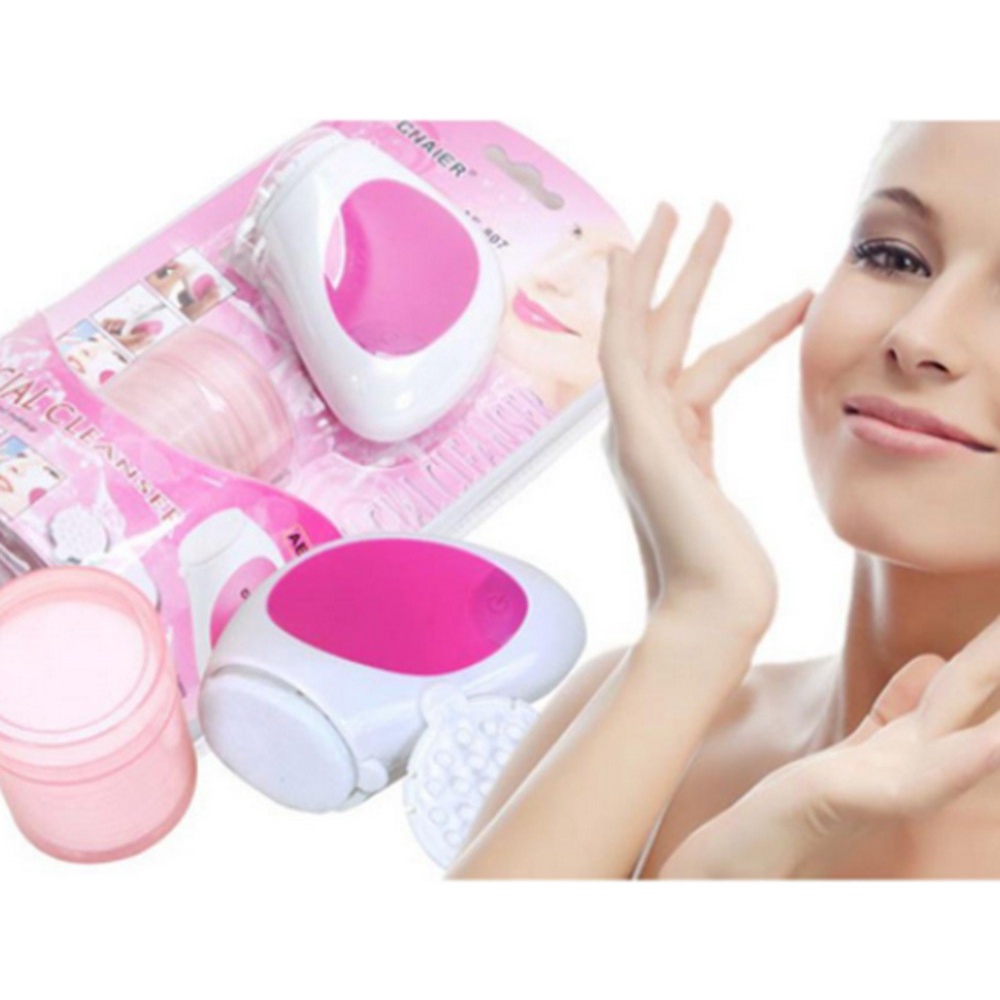 FM - Skinner Korea Set Beauty CNAIER Face Cleaner Pink - Alat Pembersih Kotoran Pada Wajah