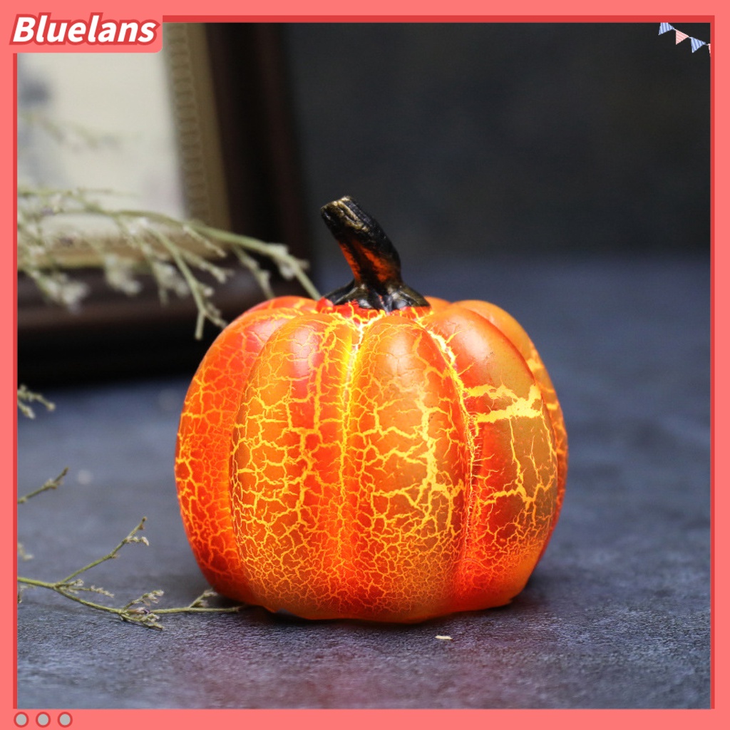 Lampu Bentuk Labu 3D Bahan Resin Untuk Perlengkapan Pesta Halloween