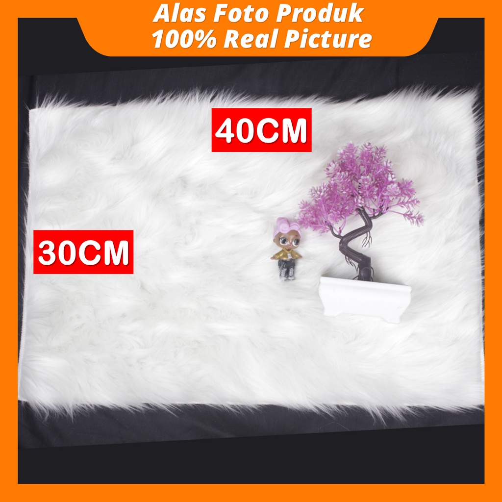 Karpet Bulu Kecil Untuk Foto Minimalis Murah 30x40cm Bahan Bulu Korea Premium Super Halus &amp; Lembut