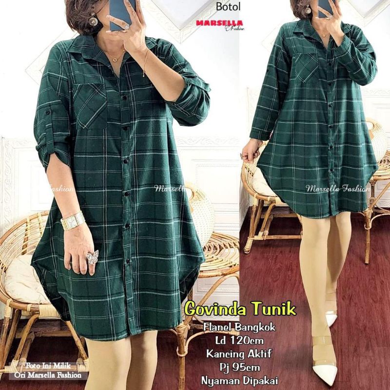 TUNIK GOVINDA || FLANEL BANGKOK || LD 120 PJ 98