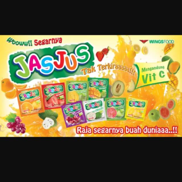 

[ JASJUS - 10 SACHET ] SERBUK MINUMAN BUAH SEGAR SACHET JAS JUS