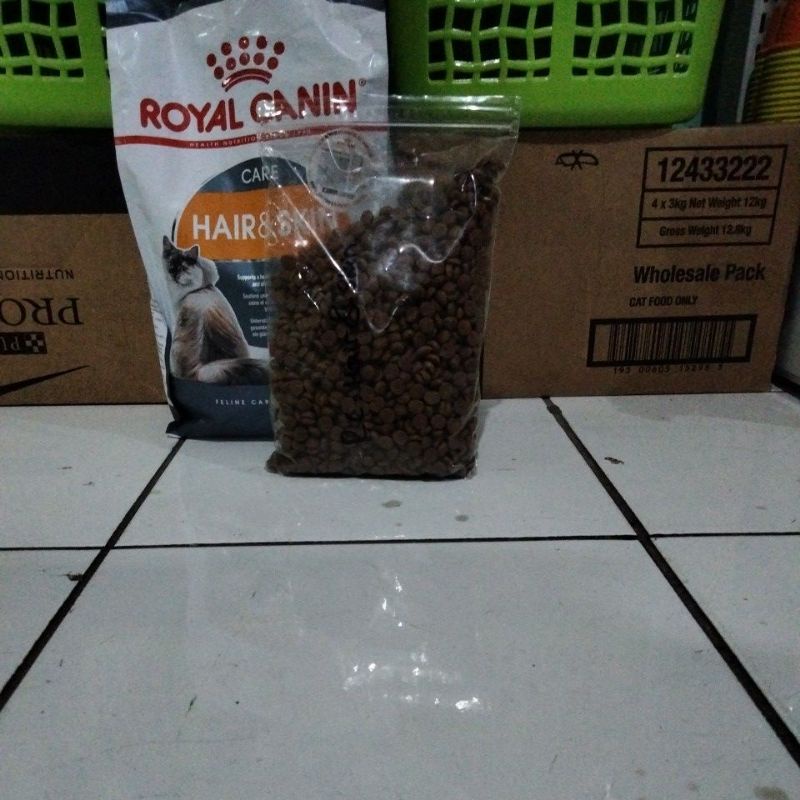 Royal Canin Hair and skin Makanan Kucing Repack 1kg Rc Hair &amp; Skin