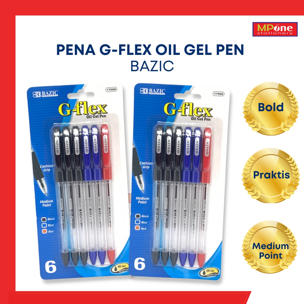 

Pena Oil Gel Pen / Pulpen Oil Gel / Ballpoint Bazic G-Flek