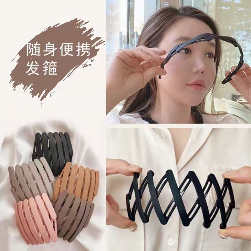 cod☜☞ready Bando Lipat Doff untuk Pria Wanita Gaya Korea Magic Golded Hairband / Bando Lipat lagilaku