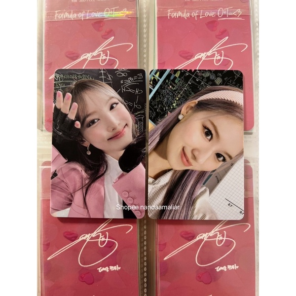 [READY] LUCKY DRAW OFFICIAL SOUNDWAVE SW TWICE NAYEON FORMULA OF LOVE FOL PC PHOTOCARD LD IM NAYEON 