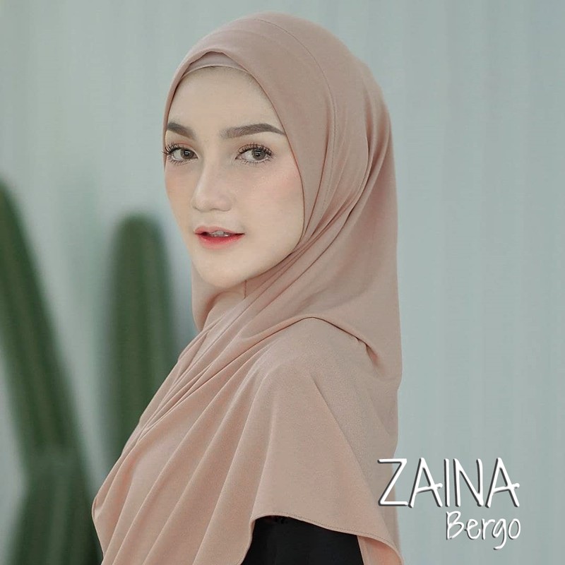 Jilbab Instan Hijab Instant Khimar Zaina Bergo Jersey Murah Terbaru Kekinian CVH-1