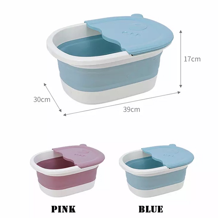 Bak Air Tempat Air Refleksi Kaki Alat Refleksi Kaki Massage Ember Pijat Sauna Kaki Spa Lipat Foot Foldable Bathtub Bath Refleksi