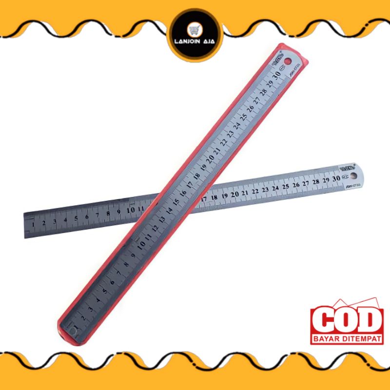 

Penggaris Besi Penggaris Stainless 30 cm