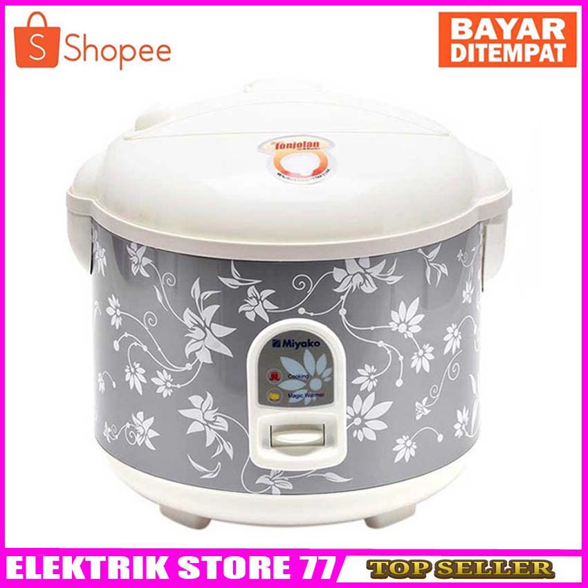 Miyako MCM528 Magic Warmer Plus - Rice Cooker - Penanak Nasi - 1.8 L - Abu-abu (Random Motif) Bagus