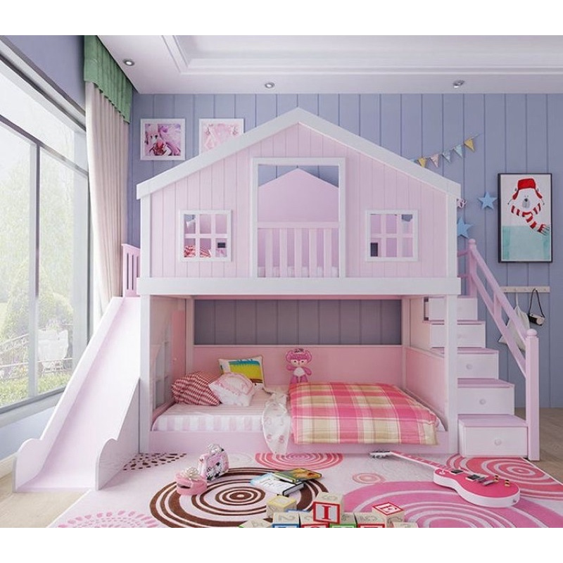 Dipan anak tingkat motif rumah tempat tidur anak terbaru