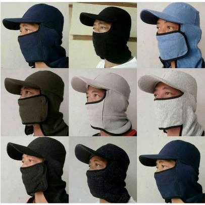 Topi jepang topi pancing topi masker samping topi petani topi ninja topi multifungsi TOPI JEPANG TOP